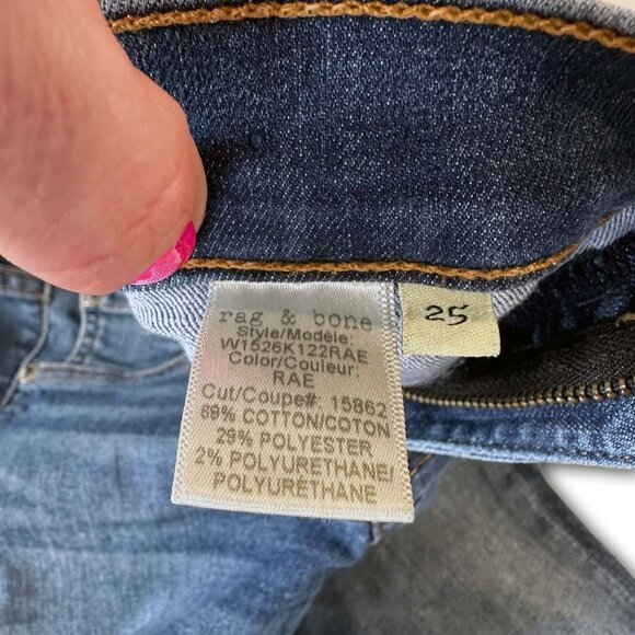 👖Rag & Bone Jeans - Size 25 / Ankle / Skinny / Rae Wash - Picture 8 of 12